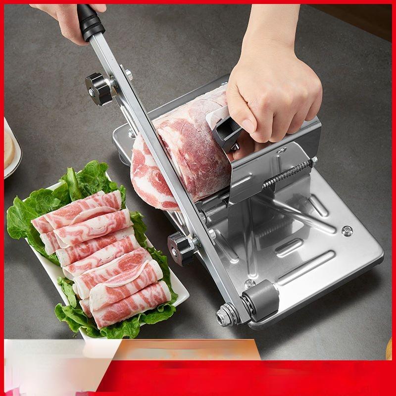 GIANXI Mutton Roll Slicer Home Machine Stainless Steel Meat Slicer Frozen Meat Quick Slice For Barbecue Hot Pot Cooking