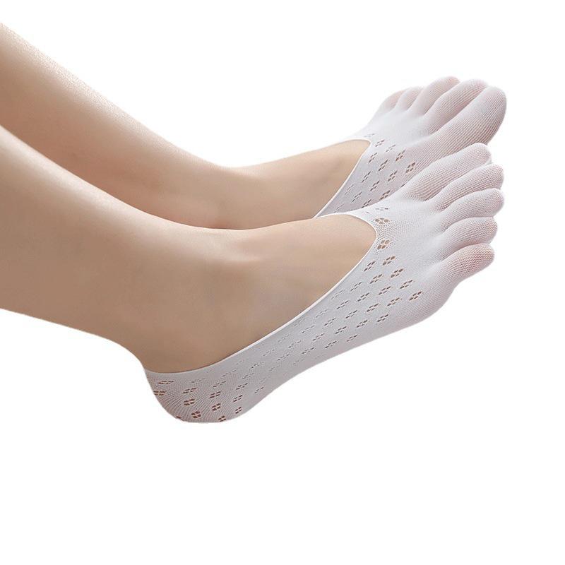 Damen Sommer Atmungsaktive Zehensocken - Dünn, Schweißabsorbierend, Unsichtbarer Stil