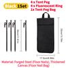 Camping Tent Legs and Hammer Sets Tent Stakes Pegging Ground Nails 30cm Length with Storage Bag Outdoor Camper Tourist Supplies