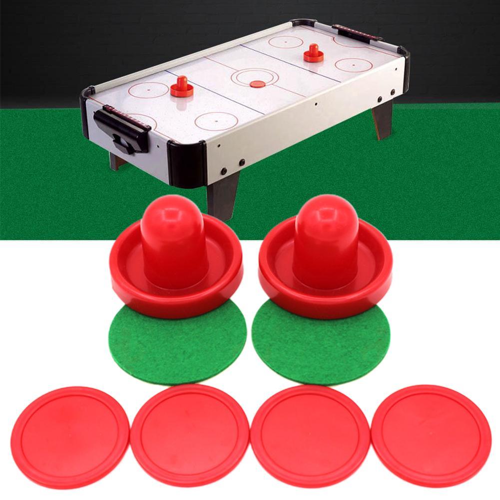 8pcs/set Standard Plastic Air Hockey Pushers And Pucks Replacement For Game Tables Goalies Accessories