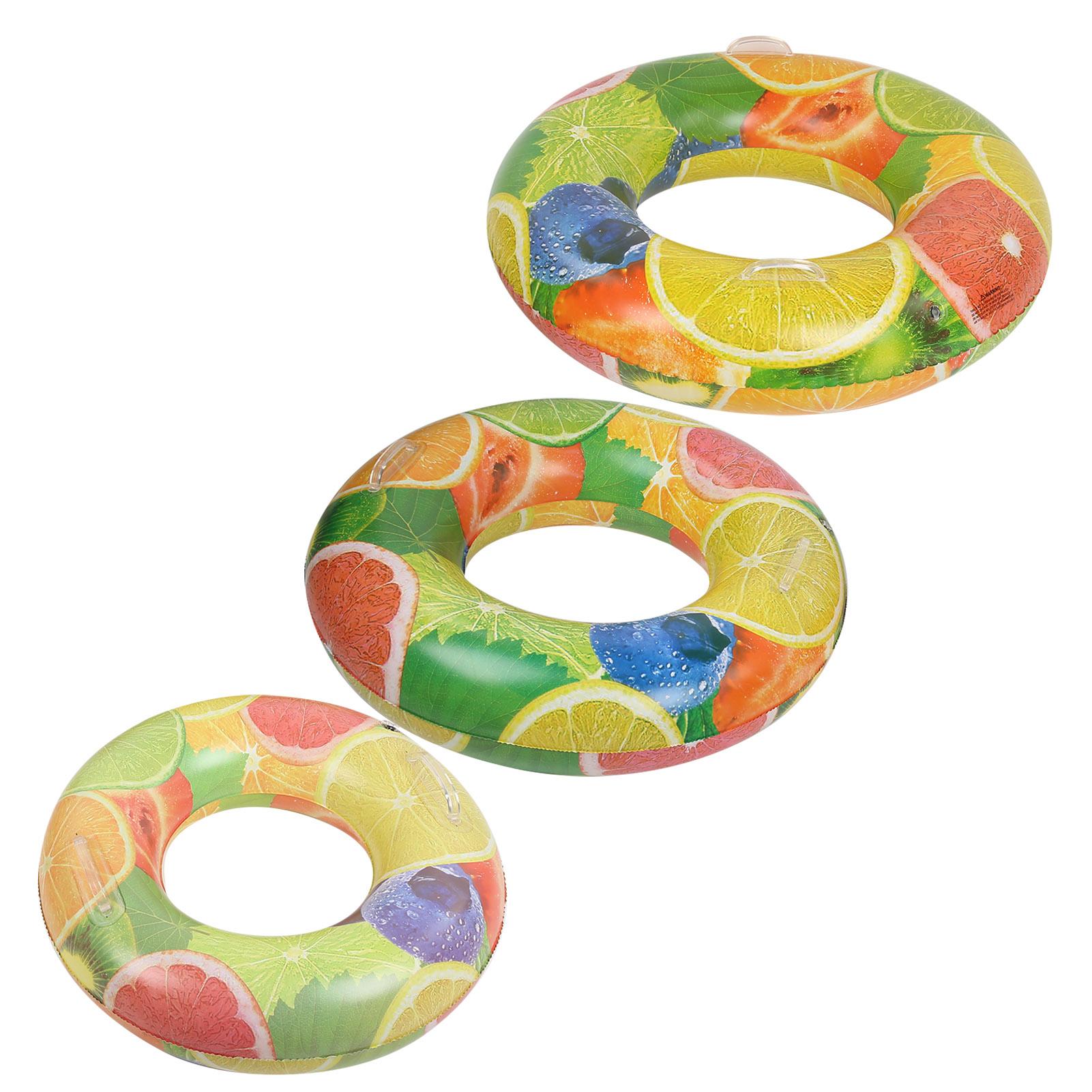 3Pcs Fruits Inflatable Baby Float Swimming Ring Kids Pool Neck Float Circle Water Toys