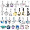 Charm Fit Originální náramky Měď Roztomilé zvířátko Sova Kočky Mořská želva Korálky Dámský přívěsek Korálky Výroba šperků