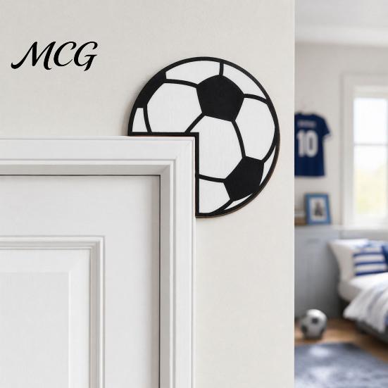 Basketball Door Frame Sticker Sticker, Sports Corner Protector, Football Baseball Rugby Self-Adhesive Themed Protector Sign for Fans Boys Rooms