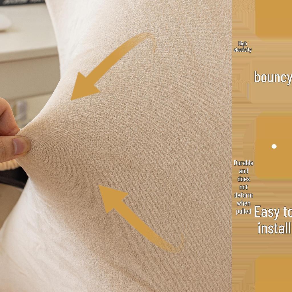 Funda para Silla Gaming de Terciopelo Zorro Plateado - Ajuste Elástico Universal para las Cuatro Estaciones con Protección para Reposabrazos