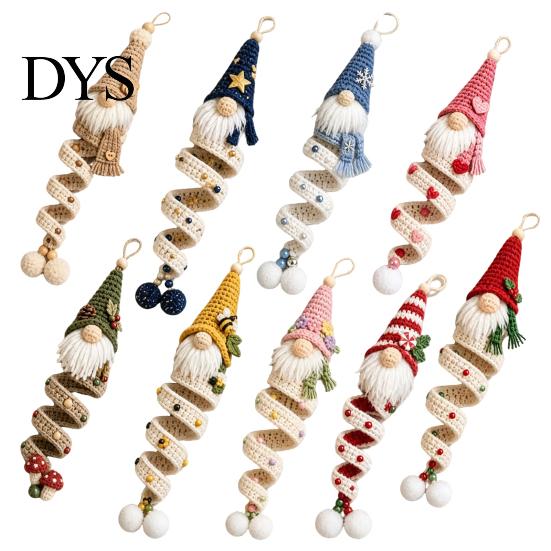 Crochet Starter Kit for Beginners DIY Gnome Ornament Kit, Christmas Theme Soft Knitted Craft Handmade Souvenir Making Set, Hanging And Home