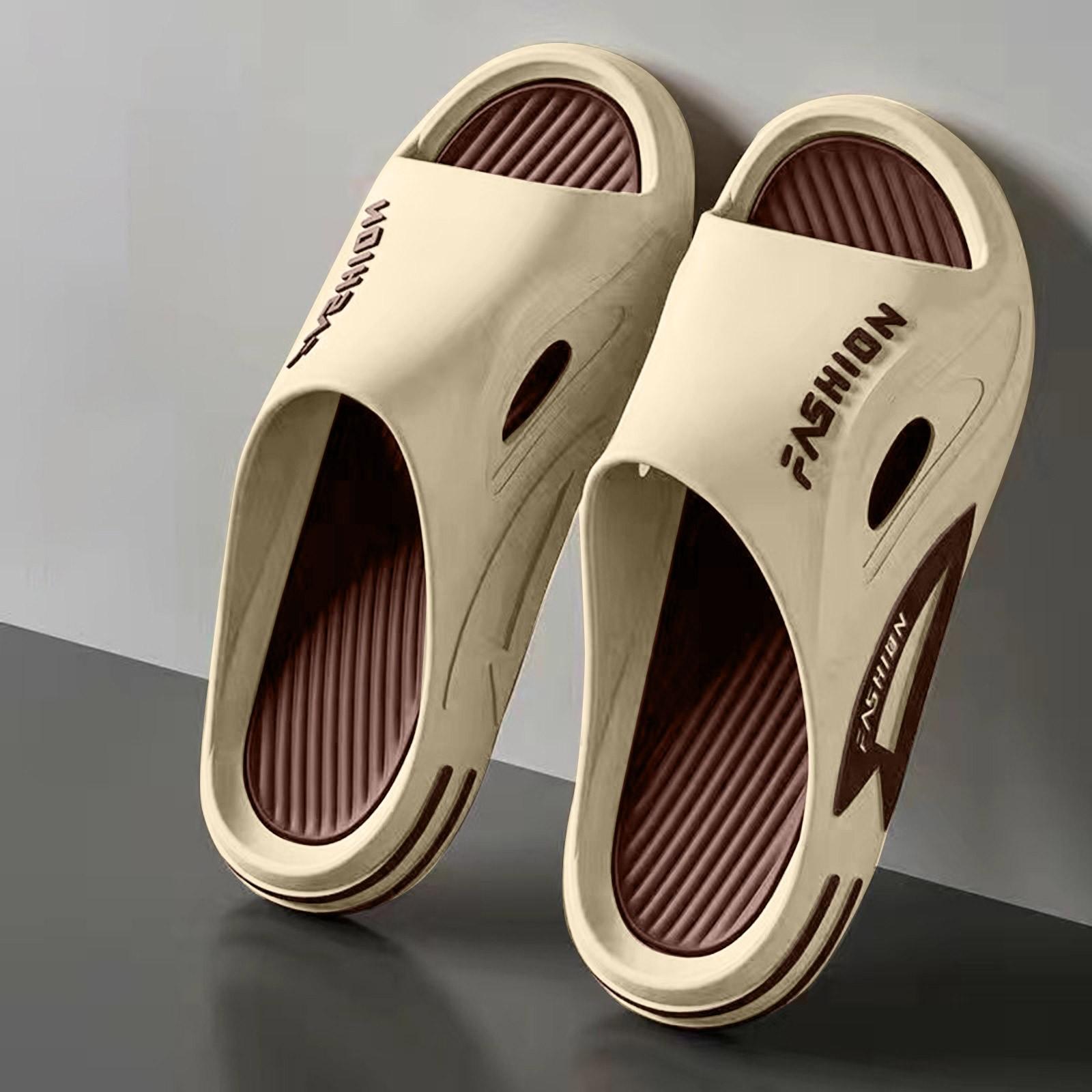 

Мужские летние тапочки для дома с нескользящими сандалиями для ношения на улице 42 хаки