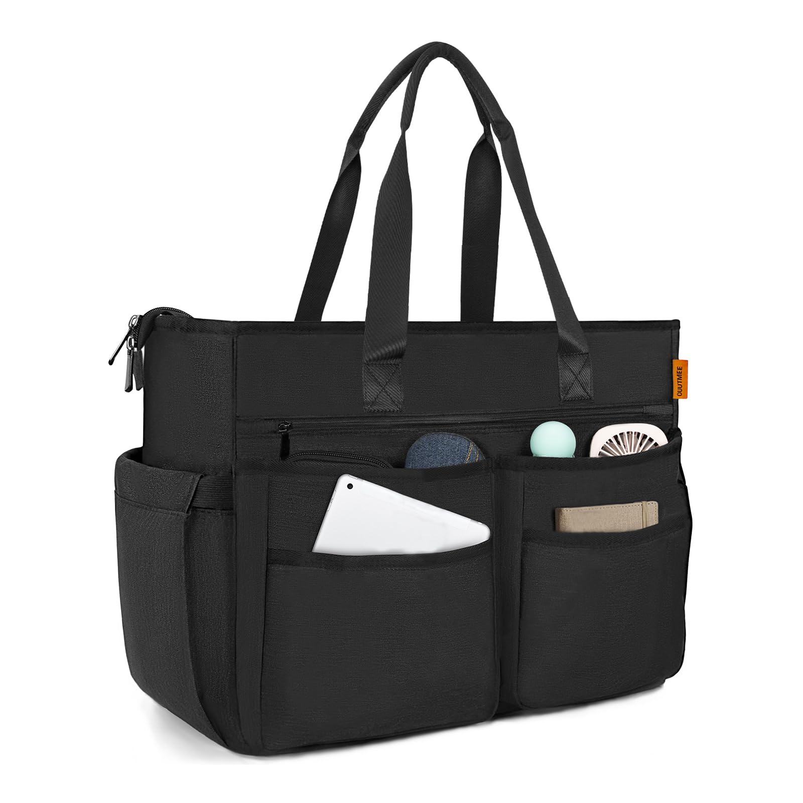 

TORIBIO Tote Bag with Multiple Pockets, Multifunctional, Freestanding, Large Capacity, Ideal for Teachers, Nurses, and Visiting Nurses, Tool Bag,