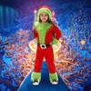 Grinch Weihnachtskostüm Für Kinder Mit Weichem Polyesterstoff Für Feiertagsaufführungen Perfekt