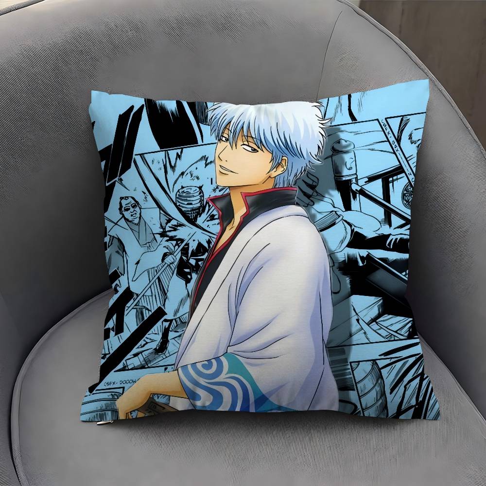 Anime G-GINTAMA Pillowcase Toon Gift Cushion Cover Bedroom Home Sofa Chair Seat Decor Pillow Case