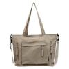 Fashion Casual Canvas Tote Bag Women's New Style Trendy All-match Large Capacity Underarm Bag Commuter Shoulder Bag