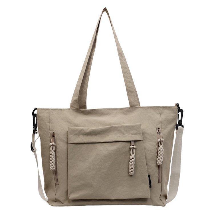 Fashion Casual Canvas Tote Bag Women's New Style Trendy All-match Large Capacity Underarm Bag Commuter Shoulder Bag