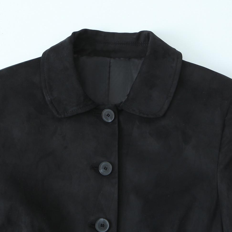 Spring 2025 Women's Suede Textured Short Coat: Versatile, Casual, and Stylish