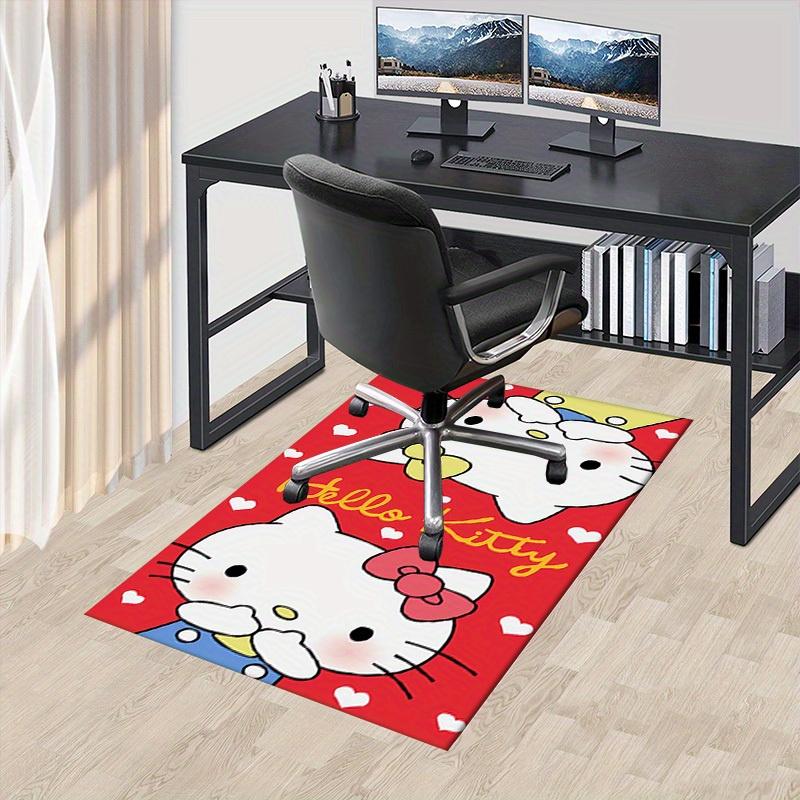

1pc Hello Kitty Office Carpet Under Chair Mat Gift Universal Cute Cartoon Rug for Room Decor Birthday Present Home Decoration Suppliesc116 60cm by 90cm