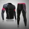 Ski Thermal Underwear For Men Male Thermo Clothes Compression Set Thermal Tights Winter Leggings Basketball Suit Quick Dry