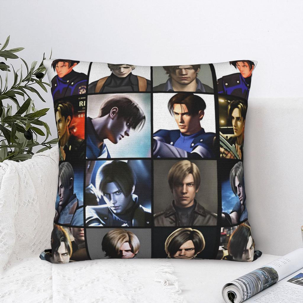 Leon Kennedy Pillow Cover Soft Cushion Cover Funny Pillow Case For Sofa Car Home Decor