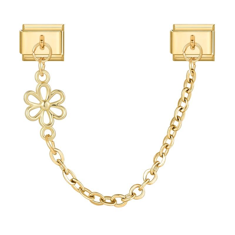 Vintage Butterfly Flowers Star Moon Chain Tassel Italian Charm Link Fit 9mm Stainless Steel Bracelet Women Men DIY Making Gift