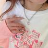 High-End Peach Heart Necklace - Women's Luxury 2022 Choker Clavicle Chain