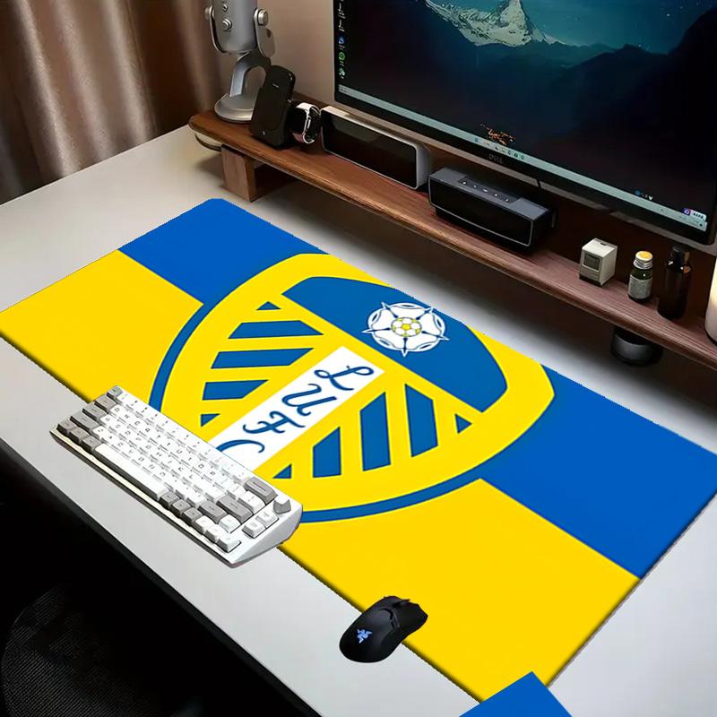 Leeds United Crest Legacy Mouse pad Office Desk Mat, Gaming Mouse Pad Mousepad, keyboard pad,Heavy-Duty Non-Slip Rubber Backing, Gift