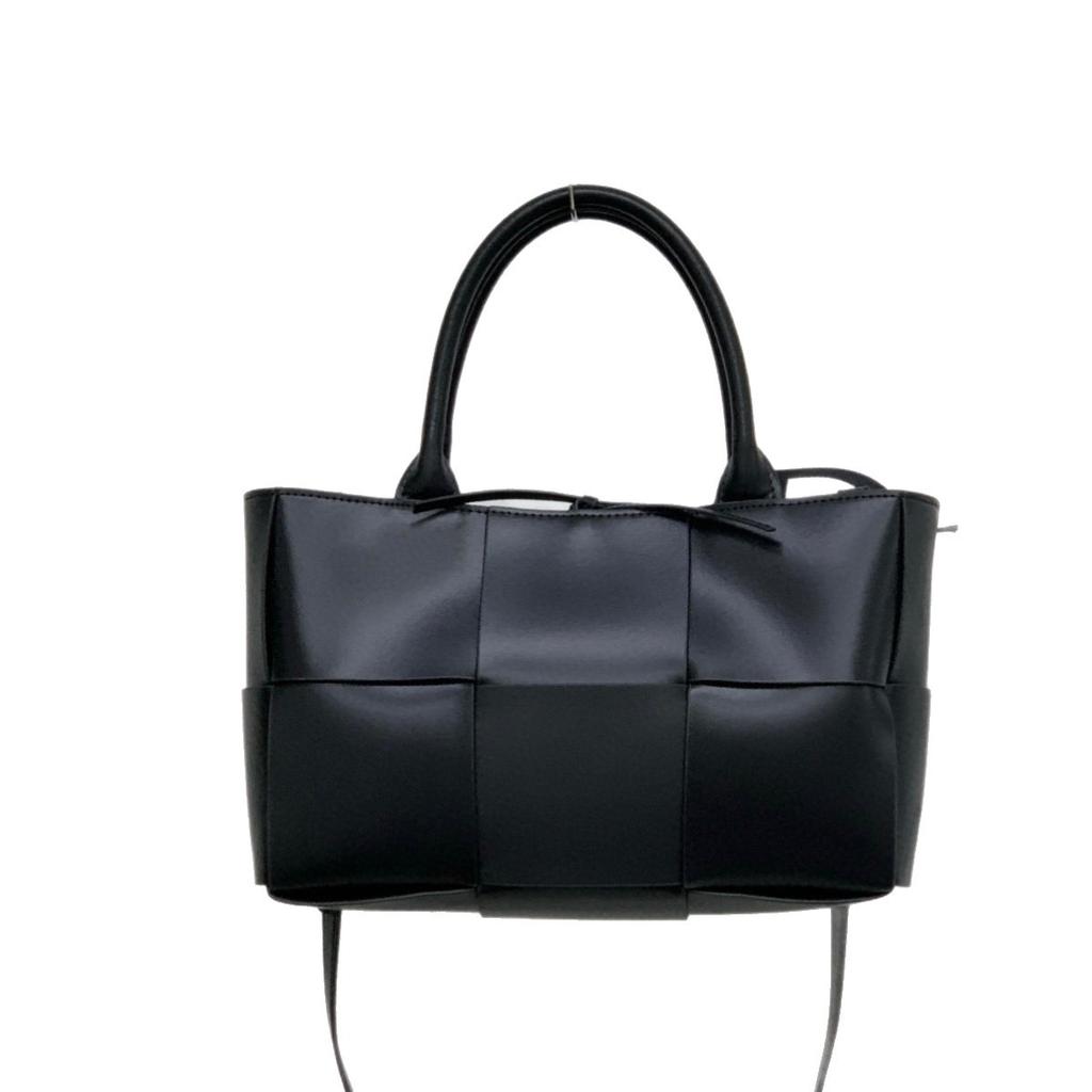 Cross-border hot-selling 28CM cowhide woven portable tote bag, genuine leather handbag, commuting versatile single shoulder messenger women's bag