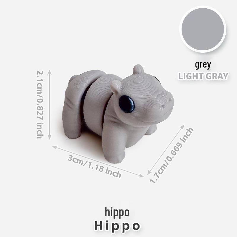 Colorful 3D Printed Small Animal Toys - Simulation Animal Models for Micro-Landscape Decoration