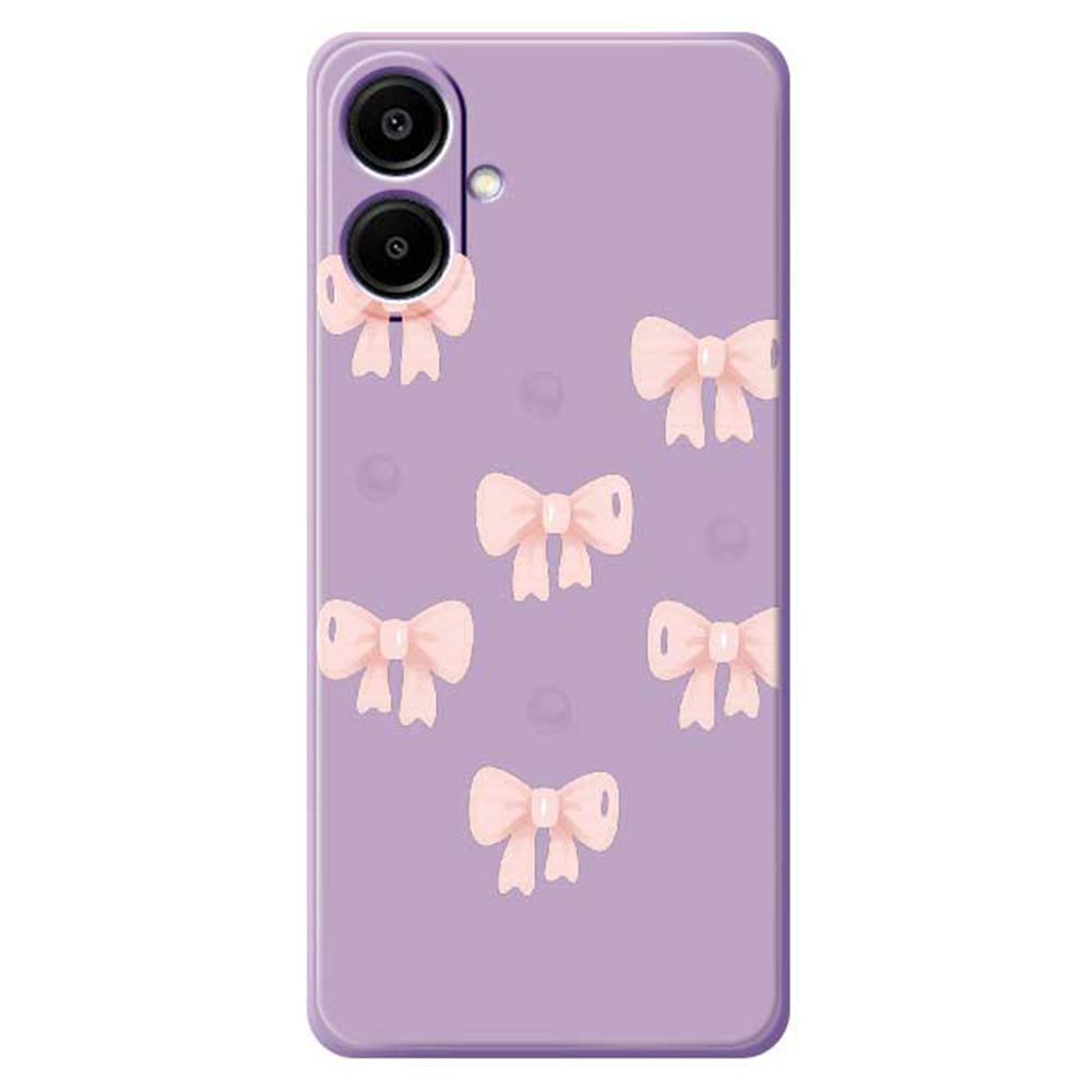 For Samsung Galaxy A07 4G Case Bows Pattern Printing Straight Edge TPU Phone Back Cover