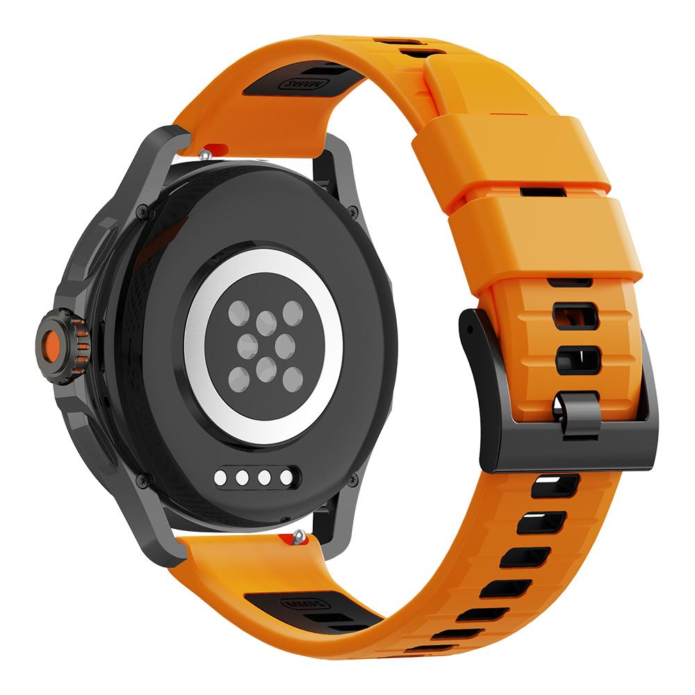 Športový dvojfarebný silikónový 24mm remienok pre Garmin Venu X1 Náramok pre Garmin Venu X1 TicWatch Pro 5 Enduro Remienok na hodinky