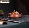 111ml Retro Yixing Purple Clay Teapots Handmade Scholar Pot Raw Ore Red Downhill Mud Kettle Chinese Zisha Tea Set Cafes Craft