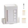 W89C Multifunctional Pen Holder with Chores Chart Checklist Task Board, Rotating Obliqued Pen Holder Office Desk Organisers