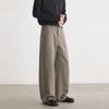 Qiandongge Anzughose Herren Herbst und Winter Old Money Stil Retro Weitbeinige Hose Trendige Marke Falten Bodenlang Lässige Hose