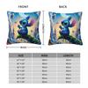 Cute Stitch Fantasy Scene Pillowcase Printed Fabric Cushion Cover Cartoon Throw Pillow Case Cover Home Square 40*40cm