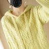 Women Knitted Hoodie Sweater MODERN NEW SAGA Winter Knitted Pullover Sweatshirt Autumn Cashmere Wool Sweaters Female Jumper