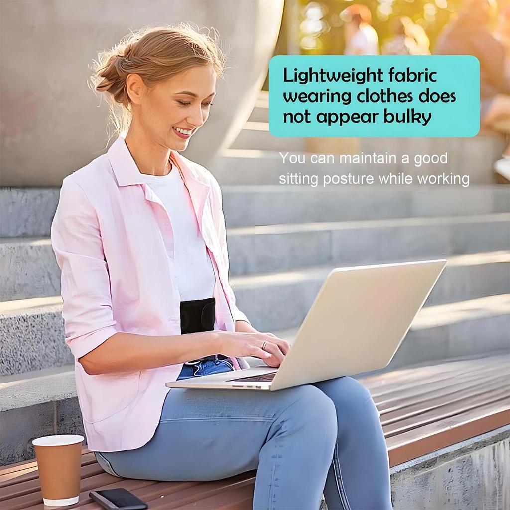 Posture Corrector for Men&Women-Lumbar, Pain Relief Back Brace-Black Medium