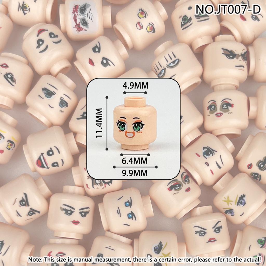 28 Expression Head Jt007D Figurine Head Facial Accessories Children'S Assembled Building Block Toy Small Particles