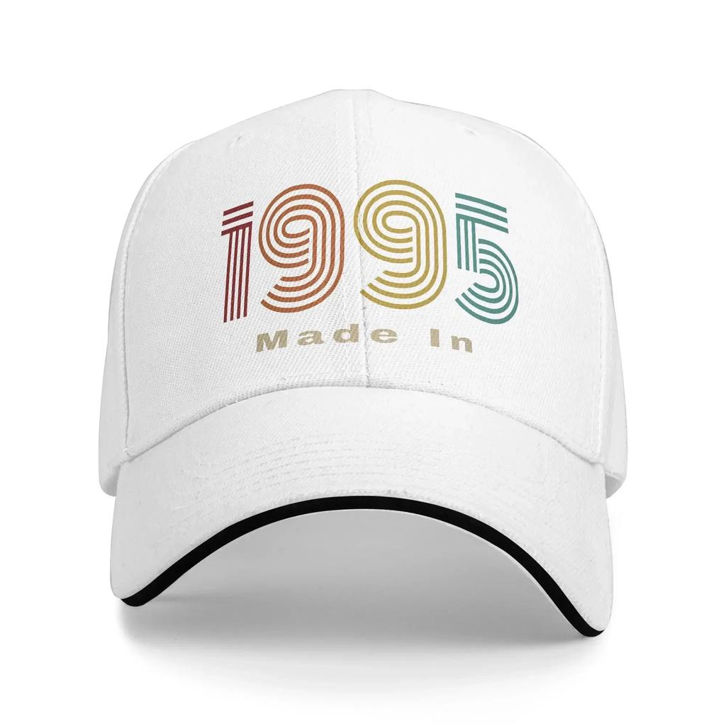 Women Men Vintage 1995 Made In 1995 Outdoor Hat Summer  Adjustable Cap Casual Baseball Cap Fashion Sunscreen Hats