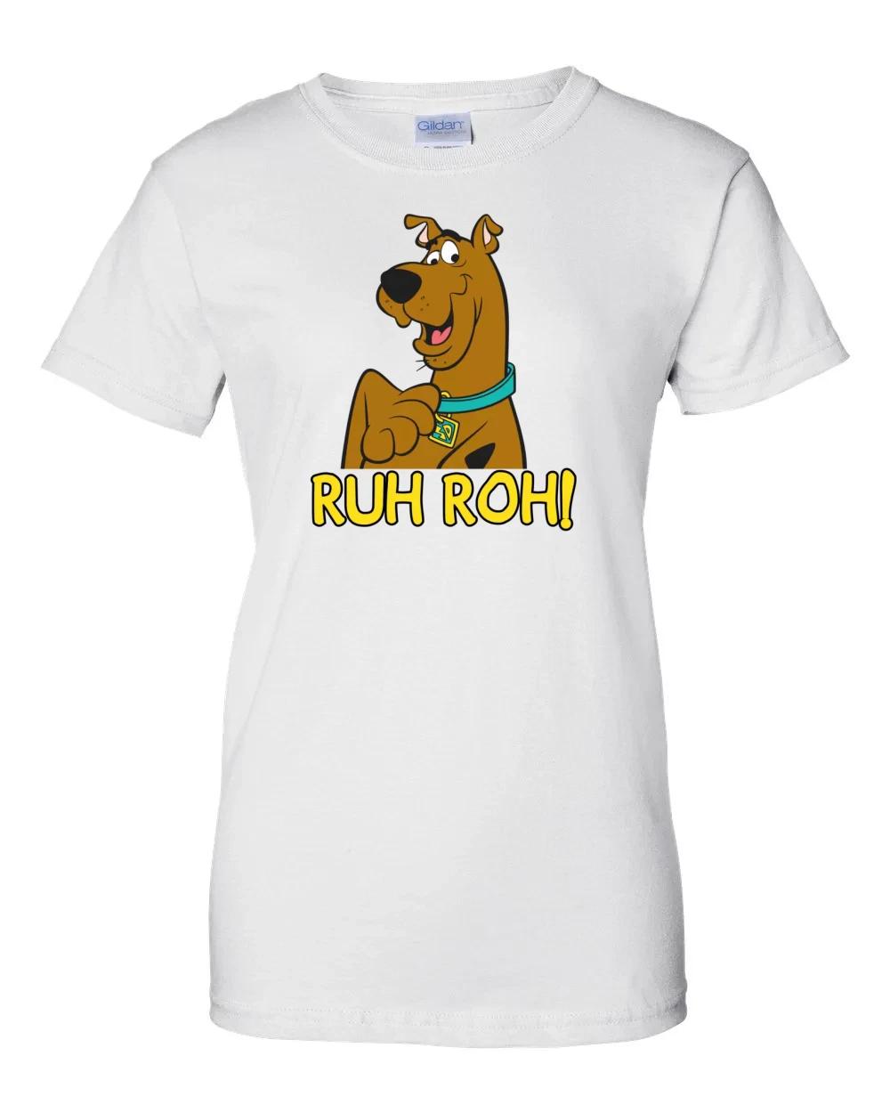 Ladies Ruh Roh! Scooby Doo 80 s T-Shirt Women s M