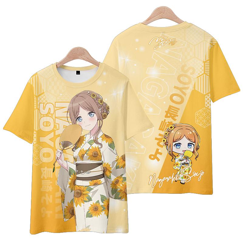 

New Anime BanG Dream! It s MyGO T-shirts 3D Print Kid Cartoon Tees Men/Women Short Sleeve O-Neck S