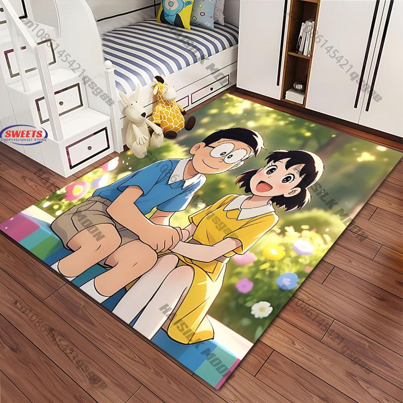 3D Various Sizes Doraemon Carpet New Release! Living Room Bedroom, Sofa Large Size Rug Kids Room Decor Mat Gift for Kids Adults
