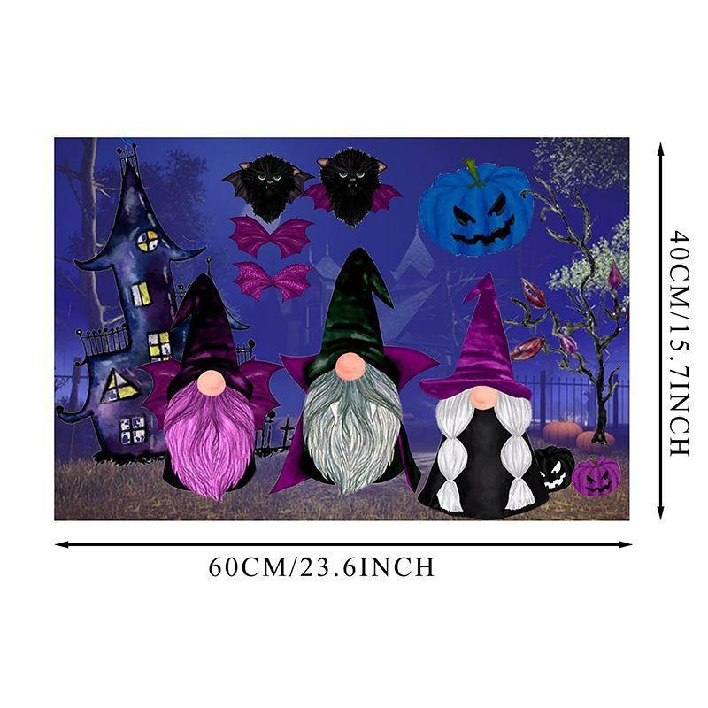 2pcs Halloween Foot Mats Ethnic Festival Decorative Floor Mats Easy To Take Care of Door Mats