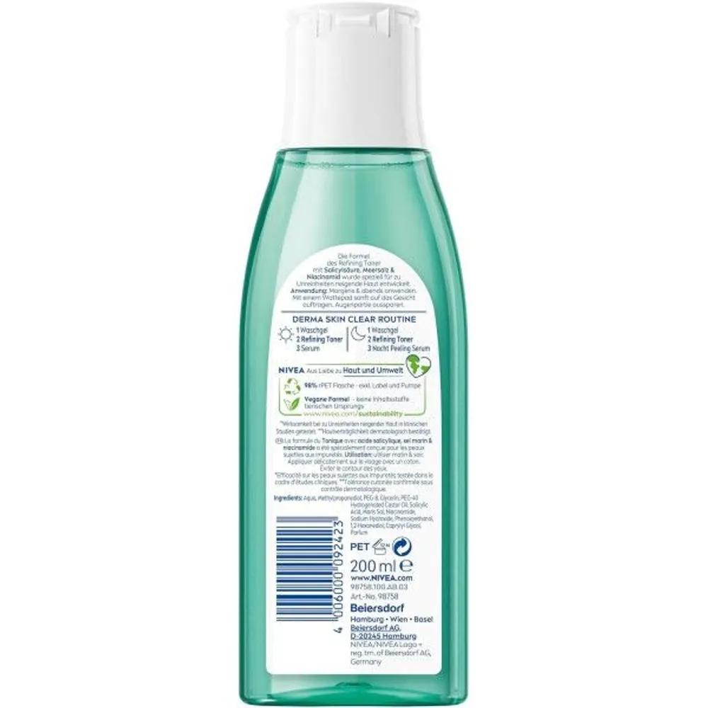 Nivea Derma Skin Clear Refining Toner 200ml x 3