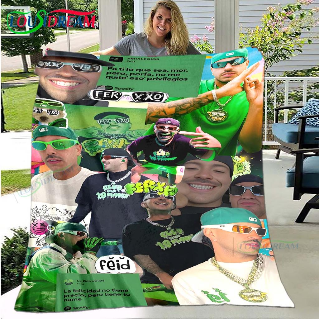 100% Polyester Pop Singer F-Ferxxo Four Seasons Blanket Sofa Cover Travel Bed Plush Blanket Travel Office Break Blanket Gift