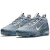 Nike Air VaporMax 2021 Flyknit Armory Blue Men Sneakers Light-Smoke-Grey Metallic-Silver White DH4084-400