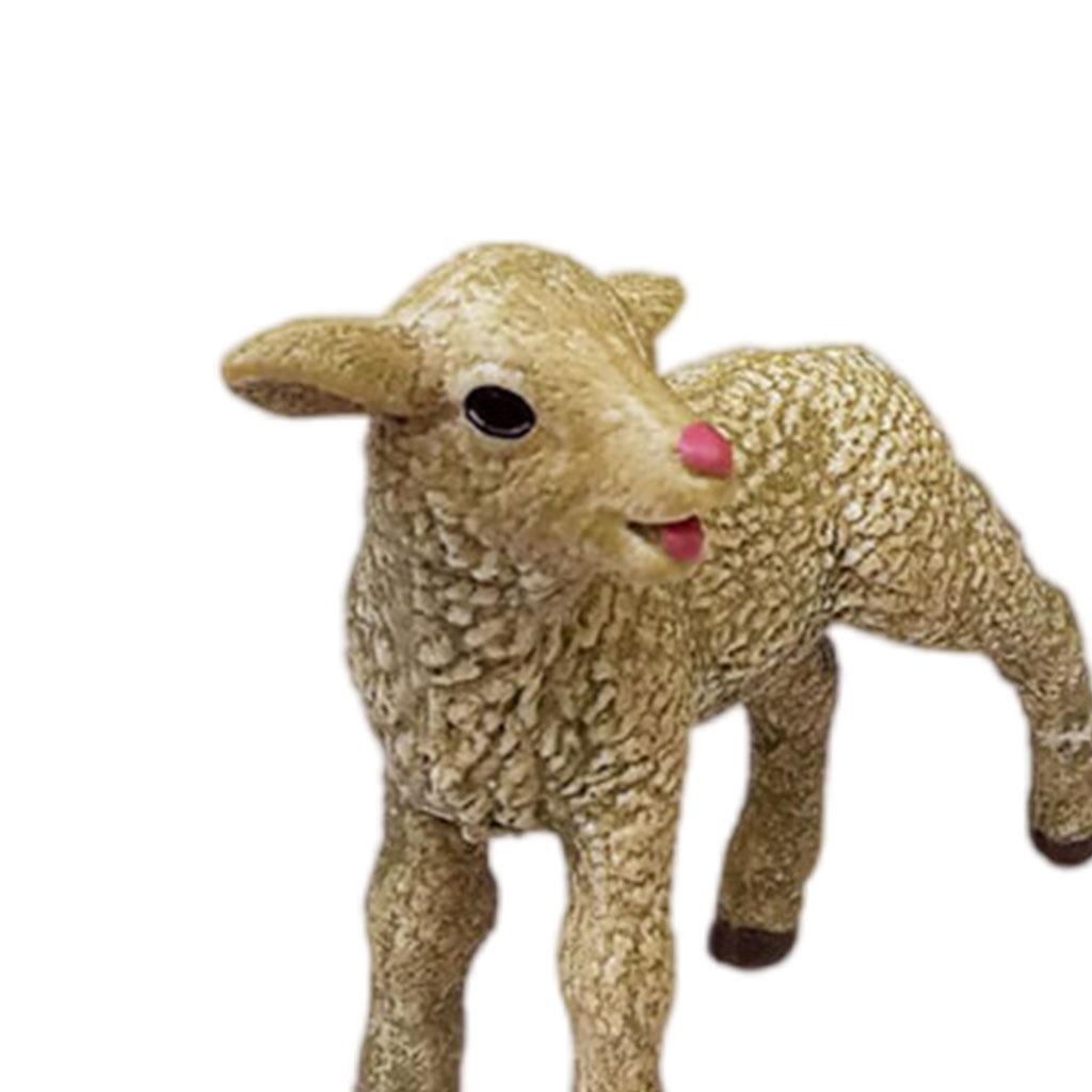 Sheep Animal Figurines, Simulation Zoo Farm for Kids Gift Home Desktop Decor