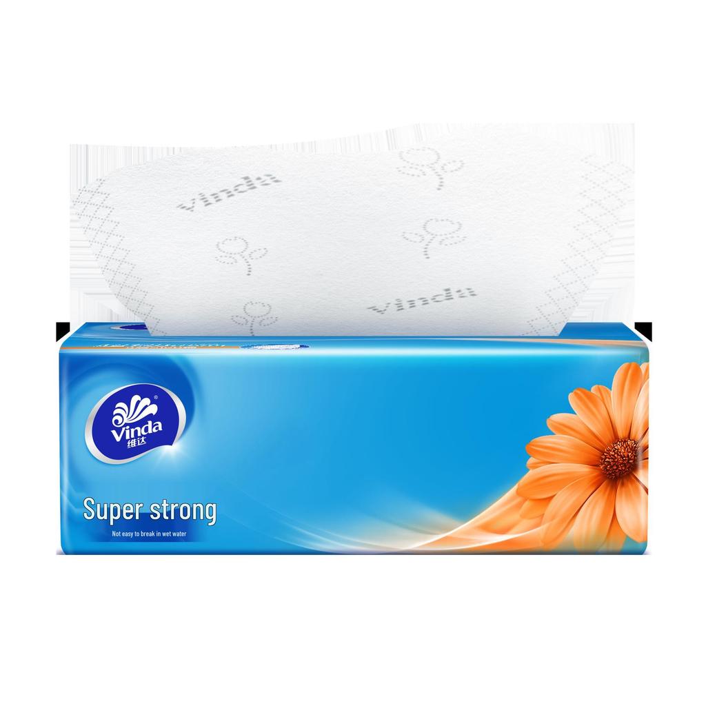 Vinda Ultra Strong 3-lagige Gesichtstücher, 100 Blatt, 24er Pack Familienvorteilspackung