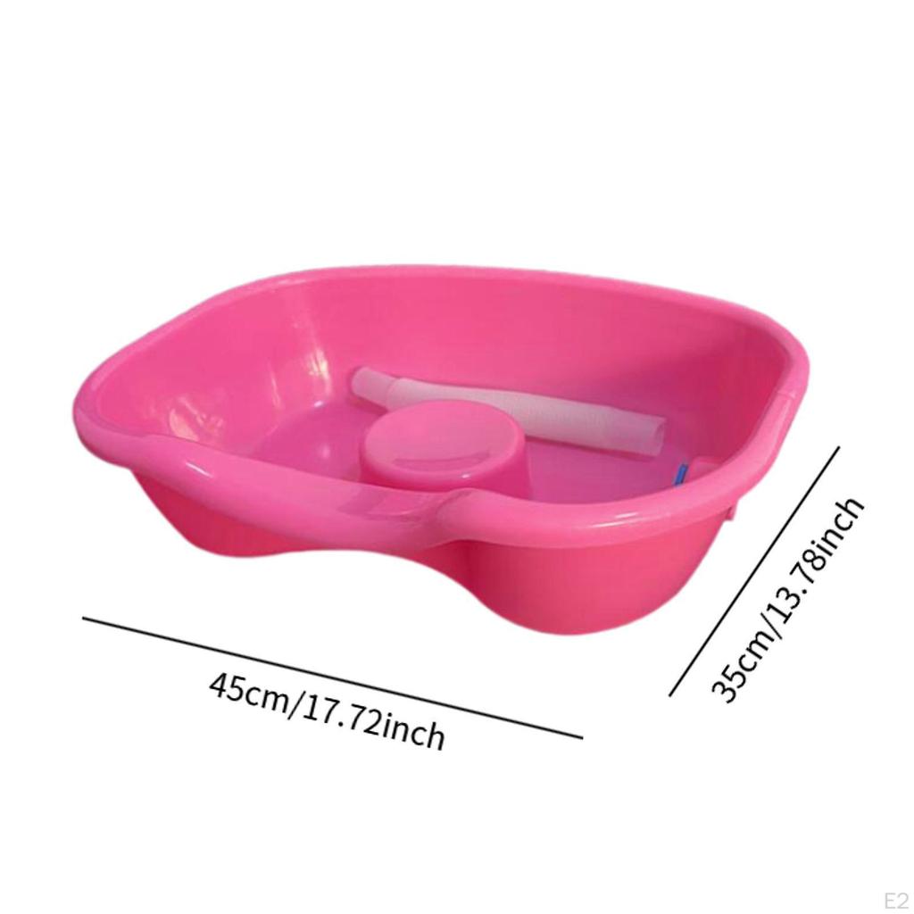 Umywalka do mycia włosów dla osób leżących w łóżku, Miska do szamponu z rurą spustową, Przenośna wanna przyłóżkowa,