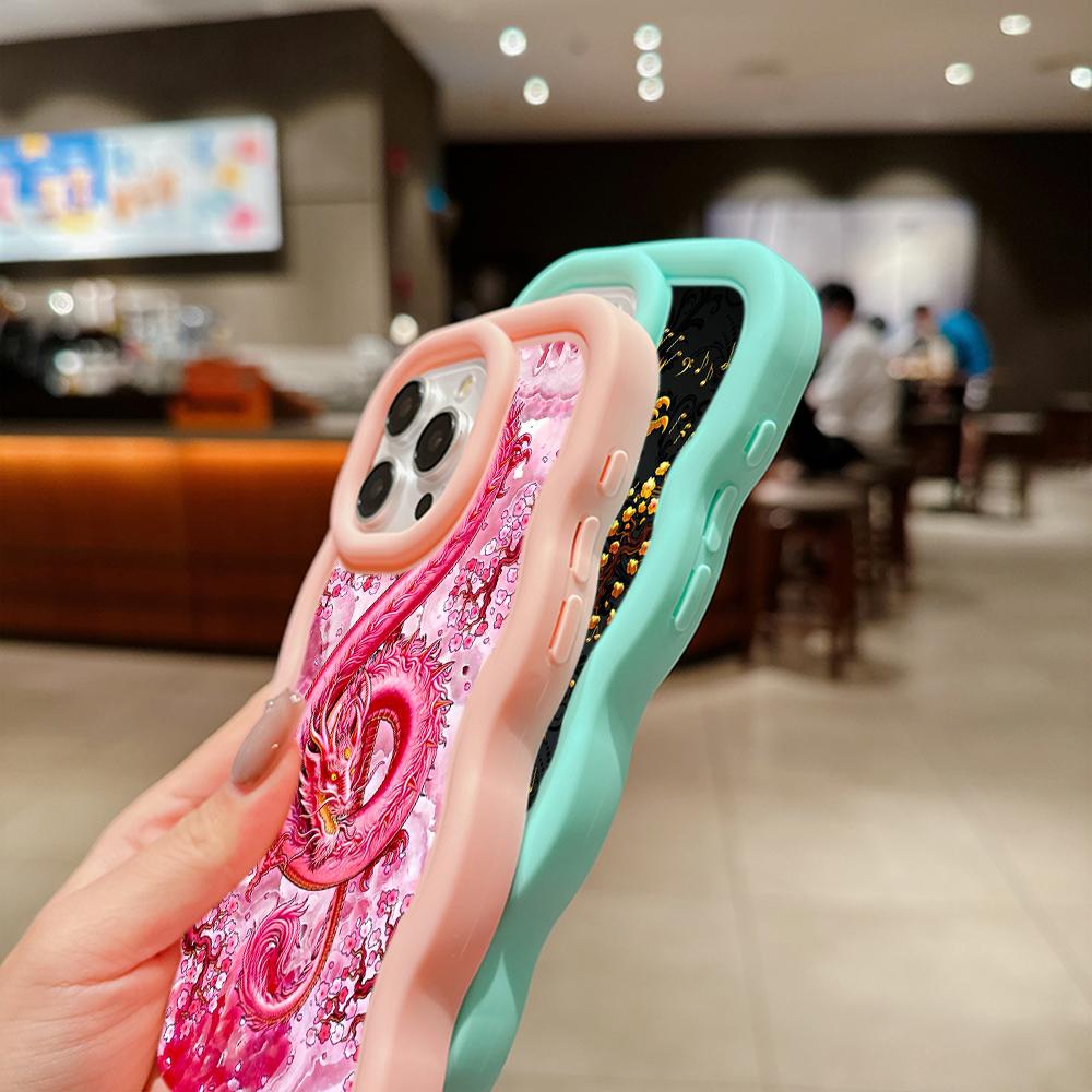 Ae77 Dragon Design Art Protective Phone Cases for iPhone 14 13 Pro Max 11 12 15 Plus XR Infinix Hot 40i Smart8 Tecno Big Wave TPU Back Cover