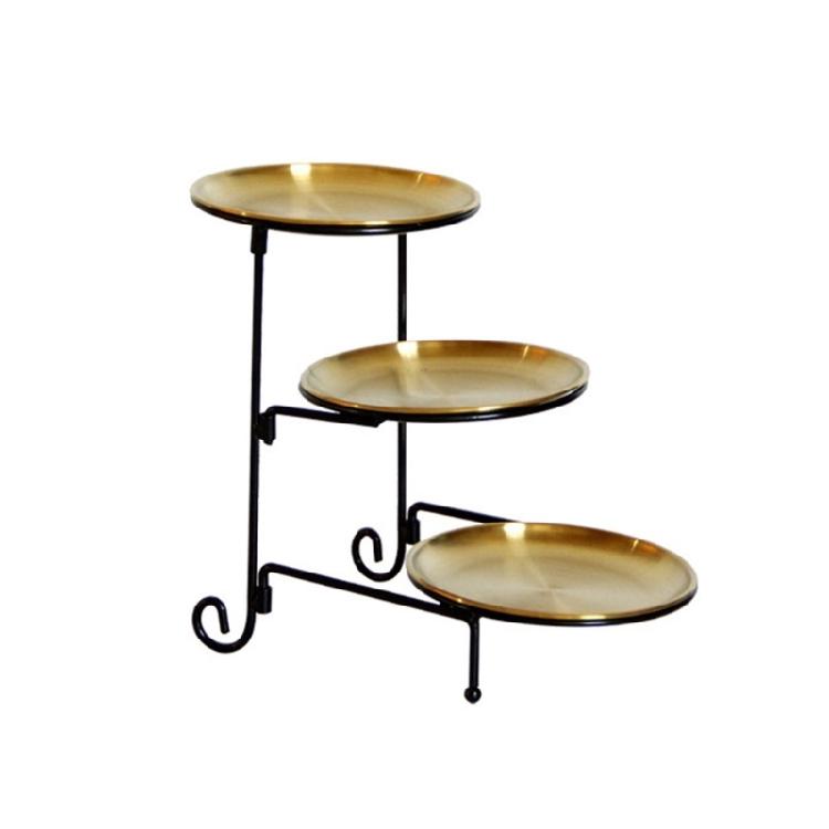 Three Tiers Display Stand for Festives and Casual Dining Detachable Cake Holder Wedding Banquets Cupcakes Holder