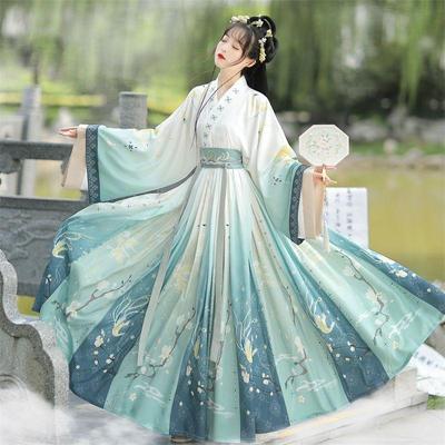 Autumn and Winter Chinese Original Jin Dynasty Style Hanfu Women's Chinese Style Suit