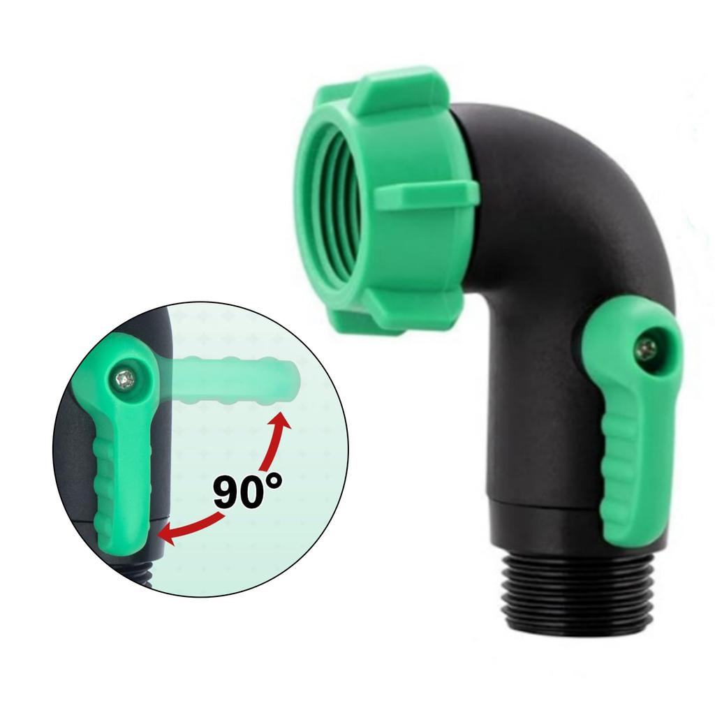 Auslaufsicherer ergonomischer Gartenschlauch-Absperrhahn Korrosionsbeständiger Kunststoffadapter 2 Stück für Camper Schiffe Outdoor-Nutzung