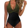 One Piece Swimsuit Women Backless Swimwear Leopard Print Swimsuit Floral Lace Up Bikini Summer 2025 Holiday Beachwear New