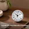 Clock Insert Compact Round Quartz for Minimalist Interiors